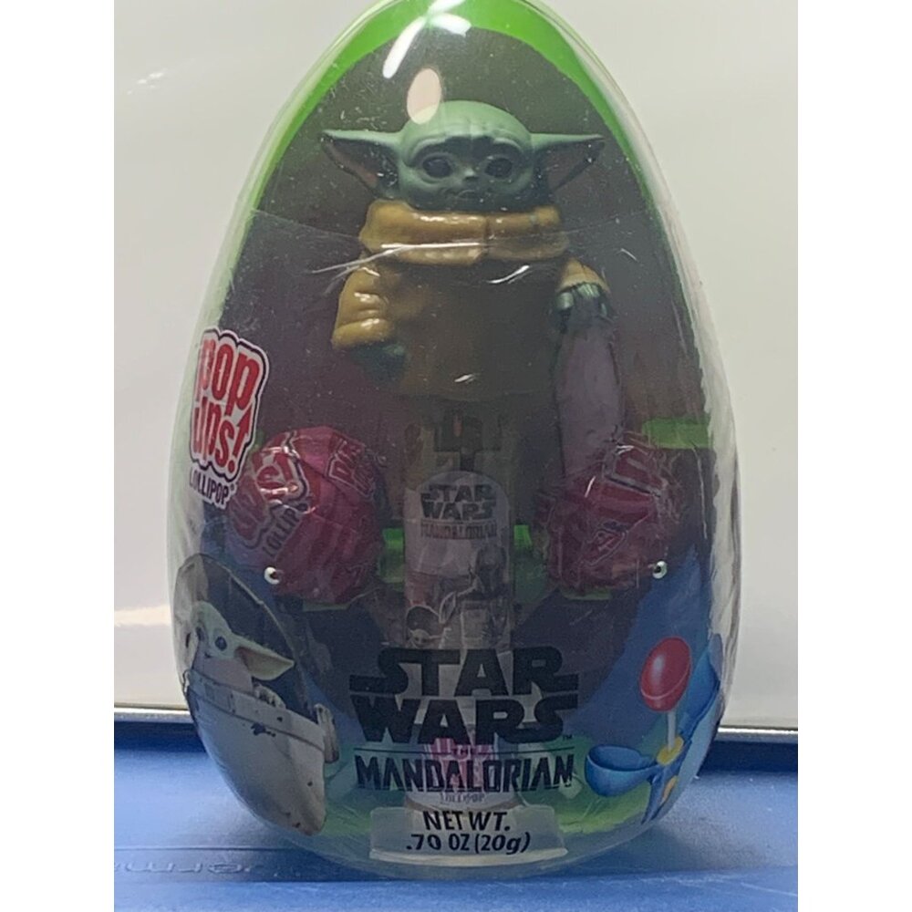 Star Wars Mandalorian Pop Ups Baby Yoda Lollipop Easter Egg Candy 0.7 Oz